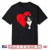 Tuxedo Cat Valentine Heart For Kitten And Animal Lovers Shirt