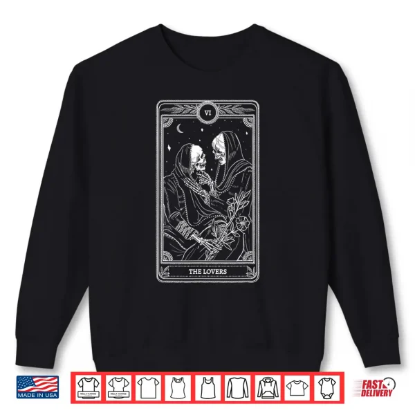 Sweatshirt The Lover Tarot Card Valentine Goth Valentines Day Couple Shirt