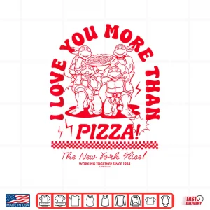 Design Teenage Mutant Ninja Turtles Love You More Valentine Shirt