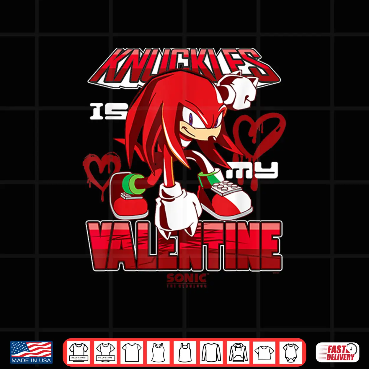 Sonic The Hedgehog Valentine’S Day Knuckles My Valentine Shirt Sonic The Hedgehog Valentine’S Day Knuckles My Valentine Shirt