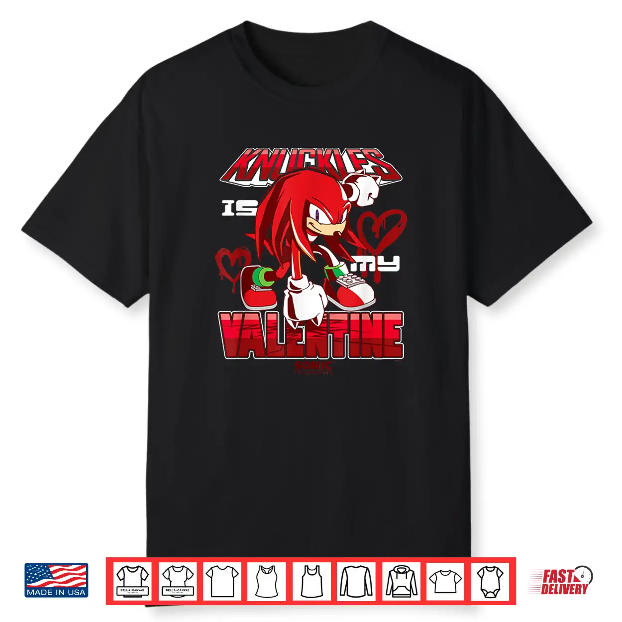 Sonic The Hedgehog Valentine’S Day Knuckles My Valentine Shirt Sonic The Hedgehog Valentine’S Day Knuckles My Valentine Shirt