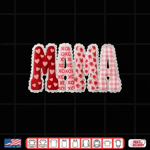 Design Mama ValentineS Day Outfits Retro Mama Coquette Bows Design Shirt