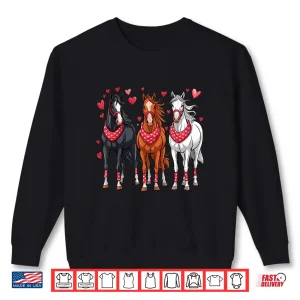 Sweatshirt Horse Valentine Animals Shirt