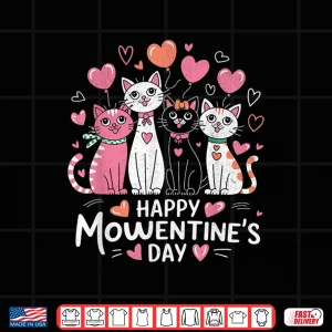 Design Cat Lover Kitten Happy Valentine Day Men Women Kid Shirt
