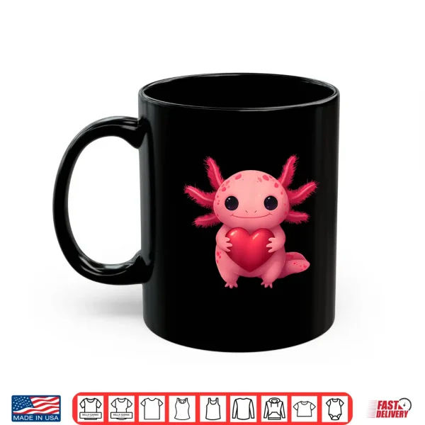 Valentine Cute Pink Axolotl Lovers Heart Girl Women Kid Shirt 3 Mug Valentine Cute Pink Axolotl Lovers Heart Girl Women Kid Shirt