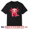 Valentine Cute Pink Axolotl Lovers Heart Girl Women Kid Shirt