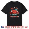 Retro Heart Mama’S Valentine Mom For Boys Girls Kids Toddler Shirt