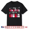My Valentine Calls Me Cousin Retro Groovy Valentines Day Shirt