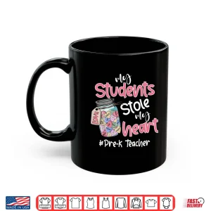 Mug My Student Stole My Heart Pre K Teacher Valentine Day Shirt