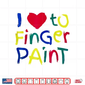 Design I Heart Love To Finger Paint IM Paint Cute Couple Valentine Shirt