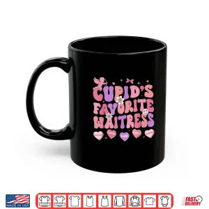 Mug Groovy CupidS Favorite Waitress Valentine Brunch Restaurant Shirt