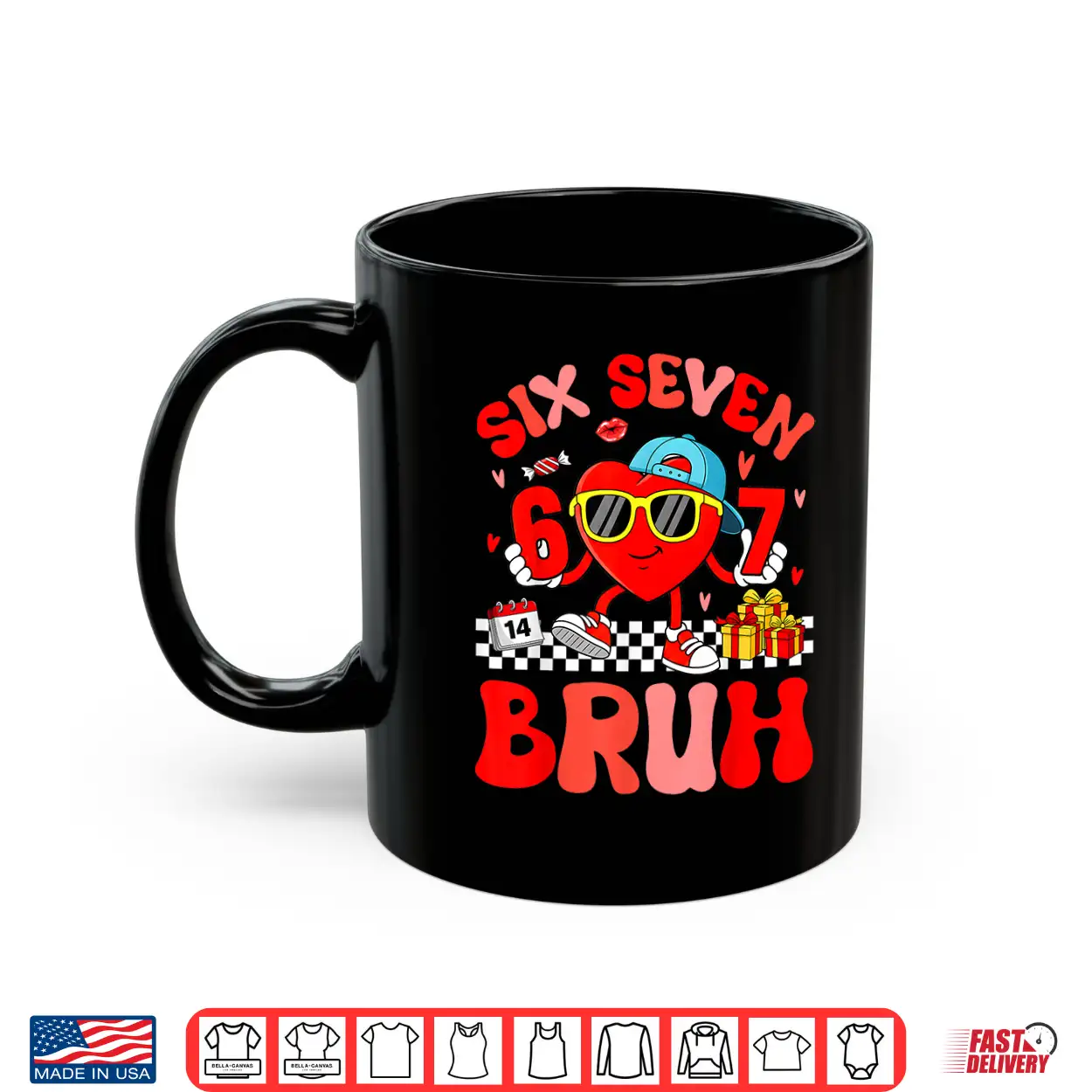 Funny Meme 67 Six Seven Bruh Valentine Heart Toddler Kid Boy Shirt Funny Meme 67 Six Seven Bruh Valentine Heart Toddler Kid Boy Shirt