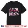 Dog Valentine My Valentine Has Paws Dog Mom Women Girl Shirt