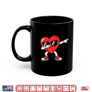 Mug Dabbing Heart Dab Valentines Day For Teens Boys Girls Kids Shirt