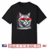 Cute Valentines Day Grey Cat Heart Sunglasses Women Men Tee Shirt