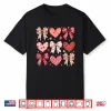 Coquette Bow Leopard Hearts Valentine Women Girl Girly Shirt