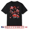 Funny Construction Truck Valentine Kid Boy Toddler Valentine Shirt