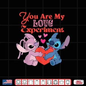 Design Disney Stitch Angel Valentine You Are My Love Experiment Shirt