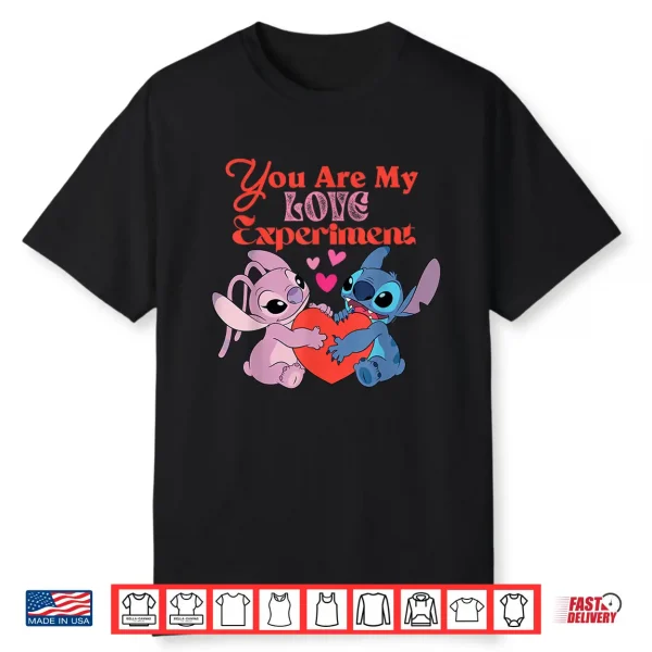 Disney Stitch & Angel Valentine You Are My Love Experiment Shirt