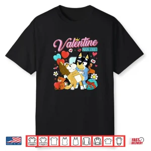 Chili And Bandit Blue Dog Valentine Valentine On Main St Shirt