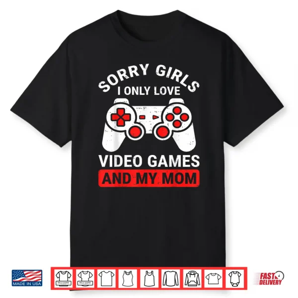 Video Game Funny Gamer Valentines Day For Teens Boys Kids Shirt