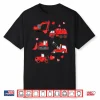 Valentines Day Boys Kids Toddler Construction Truck Hearts Shirt