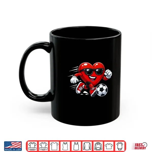 Mug Valentine Soccer Heart Drip Sport Love Valentines Day Boys Shirt