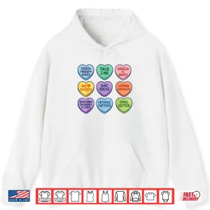 Hoodie Speech Therapy Language Pathologist Autism Hearts Valentines Shirt