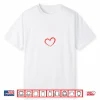 Red Heart Cool Love Heart Graphic Valentines Day Men Women Shirt