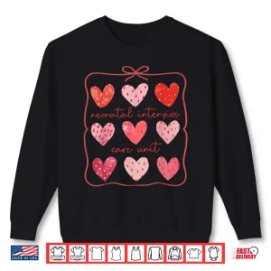 Sweatshirt Nicu Nurse Valentines Day Boho Heart Love Neonatal Icu Nurse Shirt