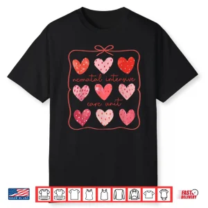 Nicu Nurse Valentines Day Boho Heart Love Neonatal Icu Nurse Shirt