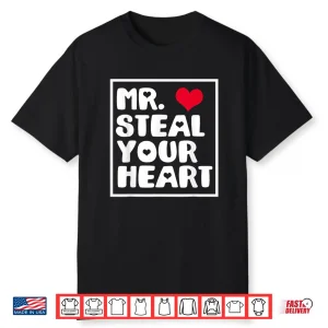 Mr Steal Your Heart Valentine Kids Boys Shirt