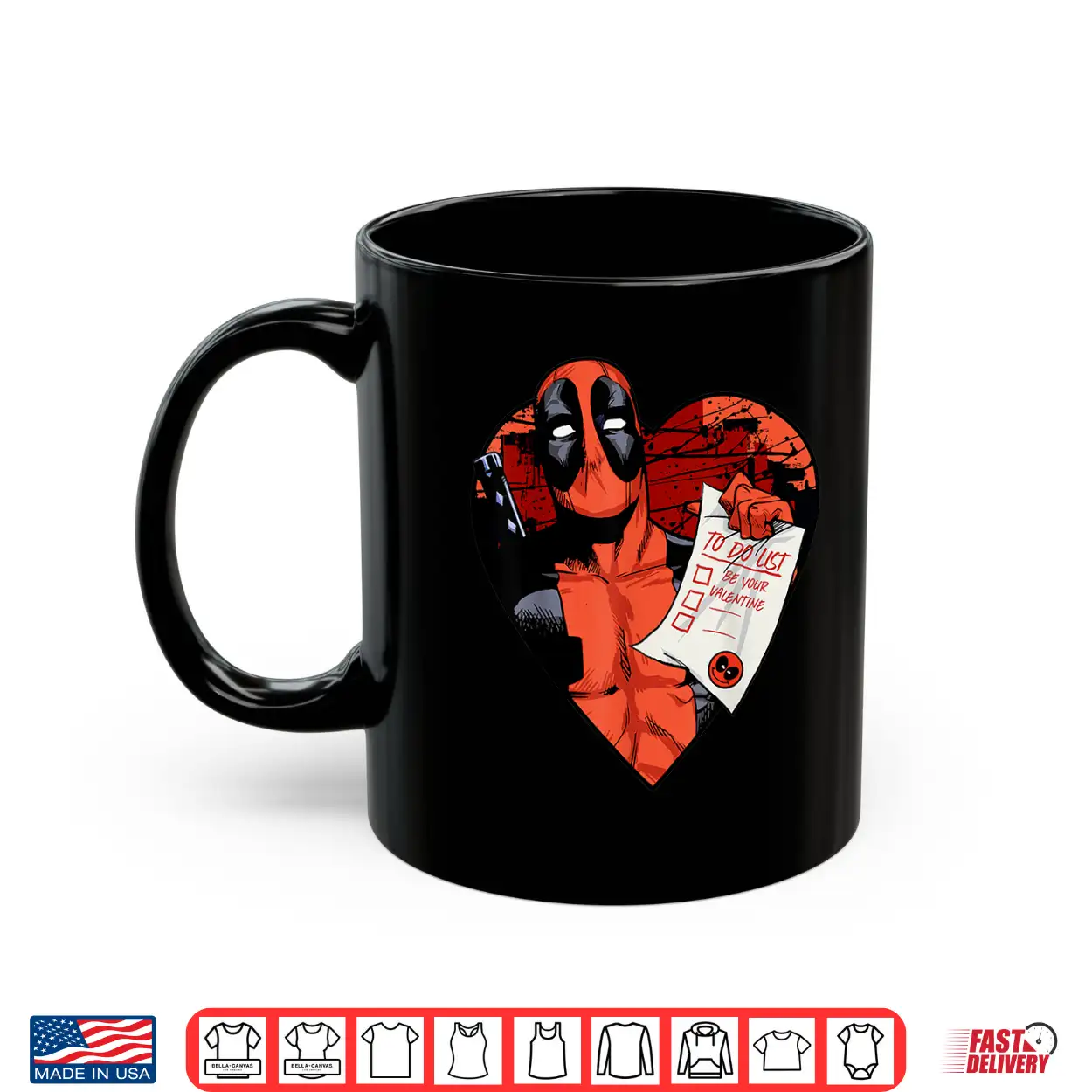 Marvel Deadpool Valentine To Do List Shirt Marvel Deadpool Valentine To Do List Shirt