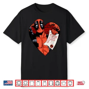 Marvel Deadpool Valentine To Do List Shirt