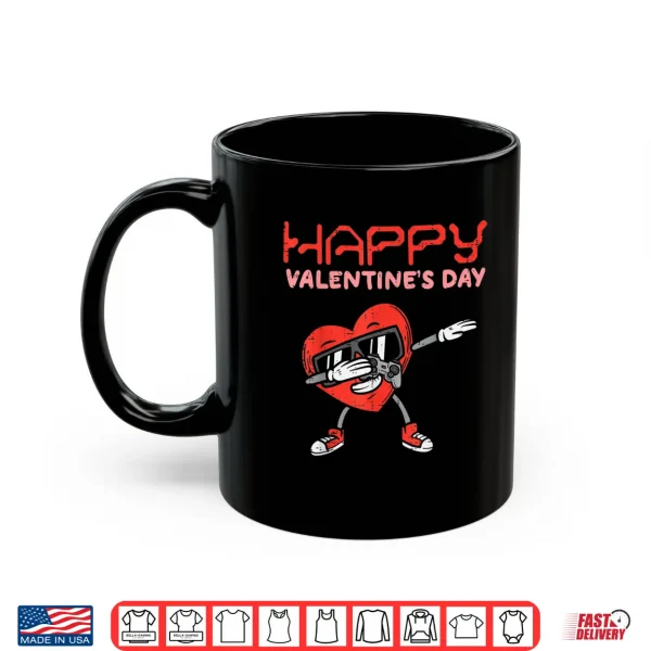 Mug Happy Valentines Day Dab Heart Gamer Valentine Boys Men Kids Shirt