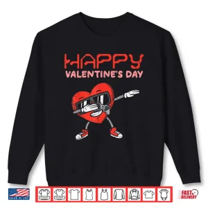 Sweatshirt Happy Valentines Day Dab Heart Gamer Valentine Boys Men Kids Shirt