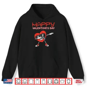 Hoodie Happy Valentines Day Dab Heart Gamer Valentine Boys Men Kids Shirt