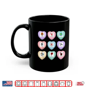 Mug Candy Heart Pcs Symbol Special Education Teacher Valentine Shirt