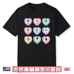 Candy Heart Pcs Symbol Special Education Teacher Valentine Shirt