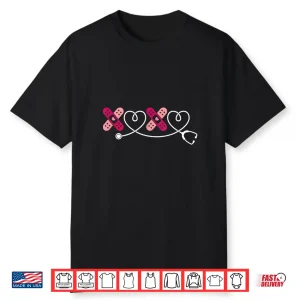 Xoxo Xo Xo Nurse Stethoscope Valentine Men Women Kids Shirt