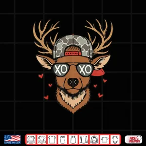 Design Xoxo Valentine Buck Camo Deer Retro Hunting Boys Cap Men Boy Shirt