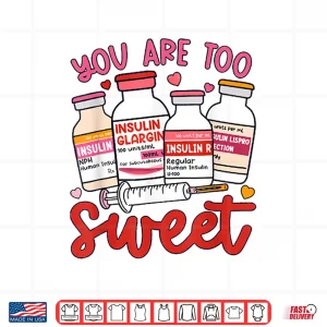 Design Valentine Pharmacist Diabetic Nurse Insulin Diabetes Icu Shirt