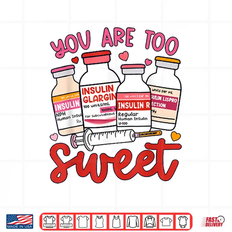 Design Valentine Pharmacist Diabetic Nurse Insulin Diabetes Icu Shirt