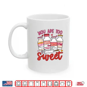 Mug Valentine Pharmacist Diabetic Nurse Insulin Diabetes Icu Shirt