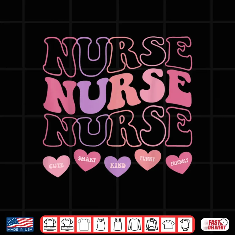 Design Valentine Er Icu Nicu Rn Nurses Women Retro Nursing Medical Shirt