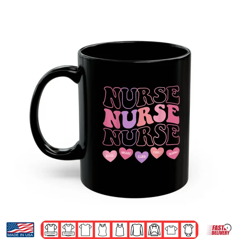 Mug Valentine Er Icu Nicu Rn Nurses Women Retro Nursing Medical Shirt