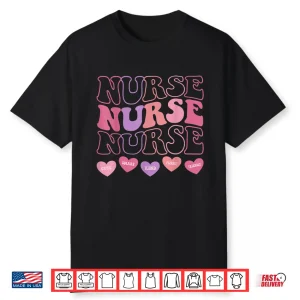 Valentine Er Icu Nicu Rn Nurses Women Retro Nursing Medical Shirt