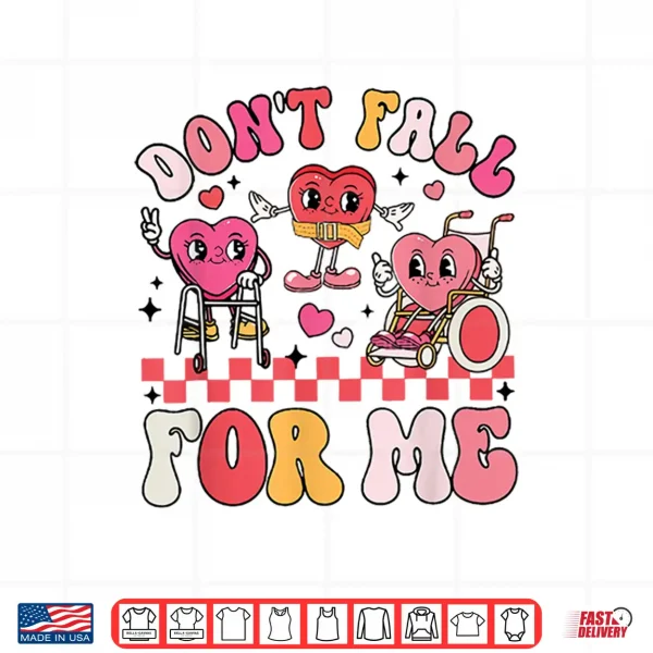 Therapy Team Physical Therapy Ot Valentine Fall Prevention Shirt 4 Design Therapy Team Physical Therapy Ot Valentine Fall Prevention Shirt