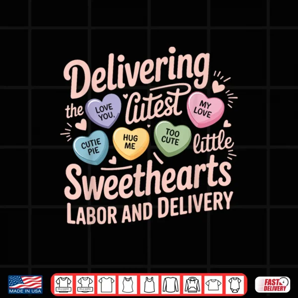 Design Labor And Delivery Nurse ValentineS Day LD Nurse Valentine Shirt