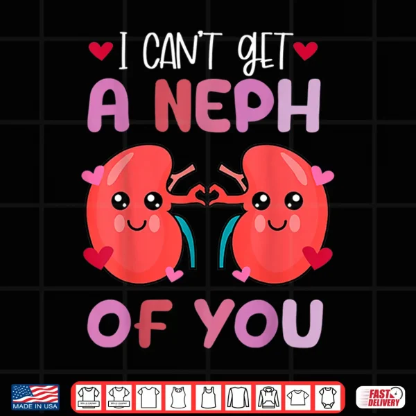 Design Kawaii Kidney Nephrology Nurse Dialysis Technician Valentine Shirt